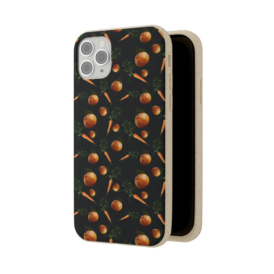 Biodegradable Orange and Carrot Pattern Phone Case