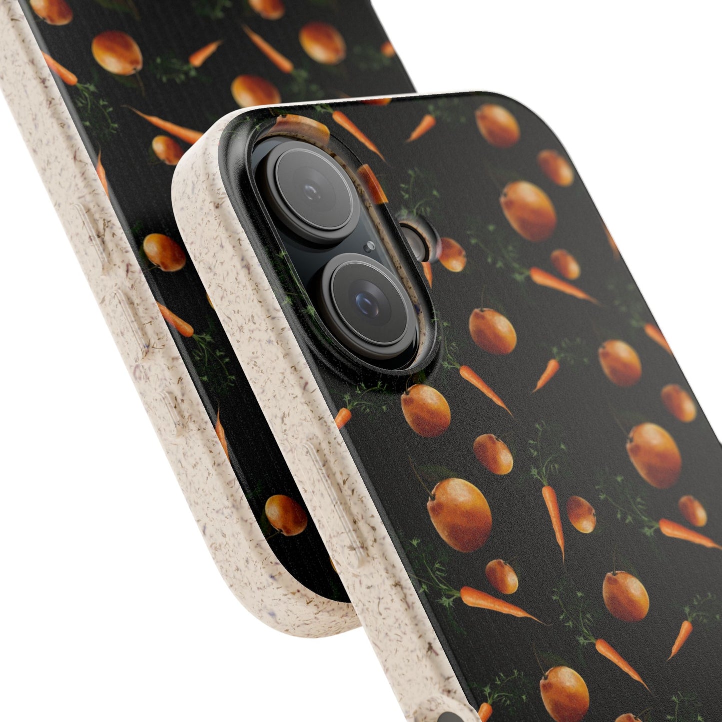 Biodegradable Orange and Carrot Pattern Phone Case