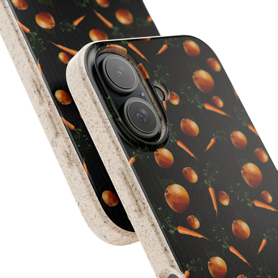Biodegradable Orange and Carrot Pattern Phone Case