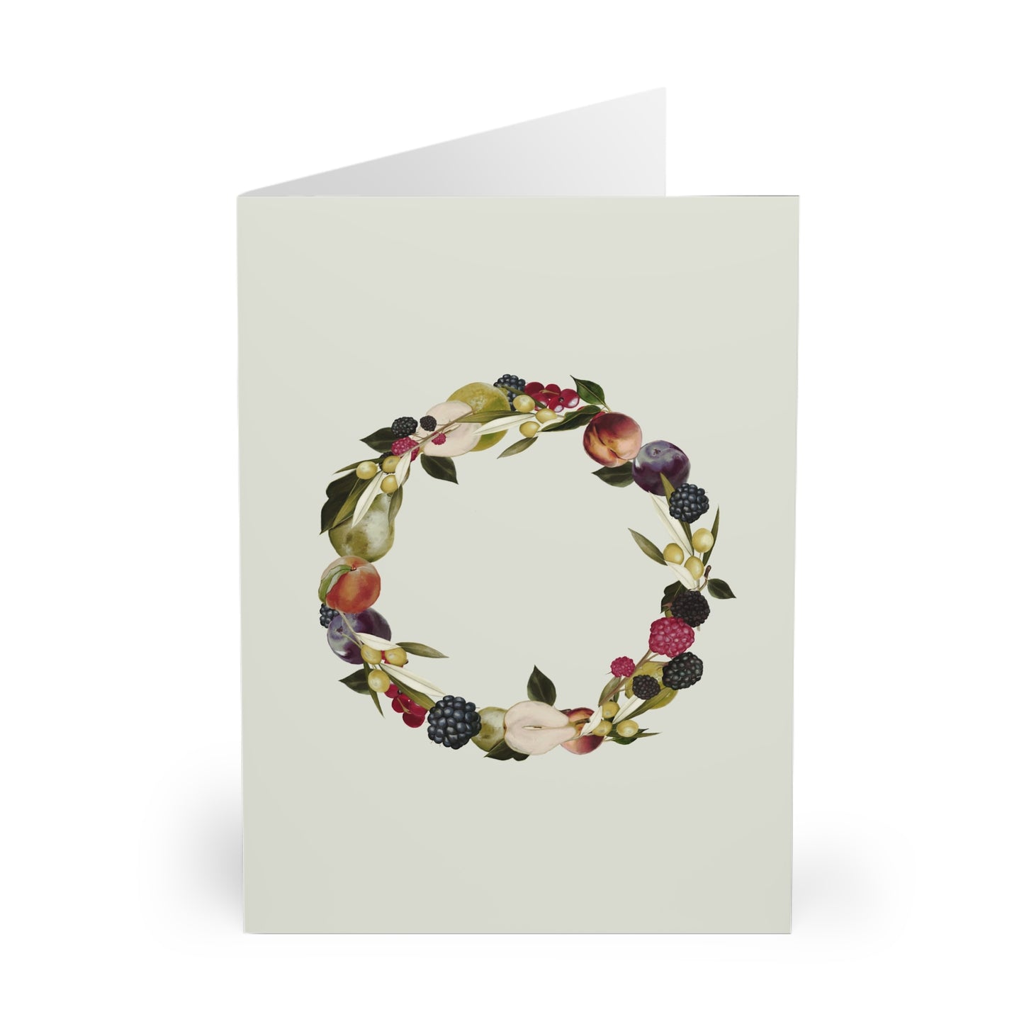 Fruit Wreath Greeting Cards (5 Pack)
