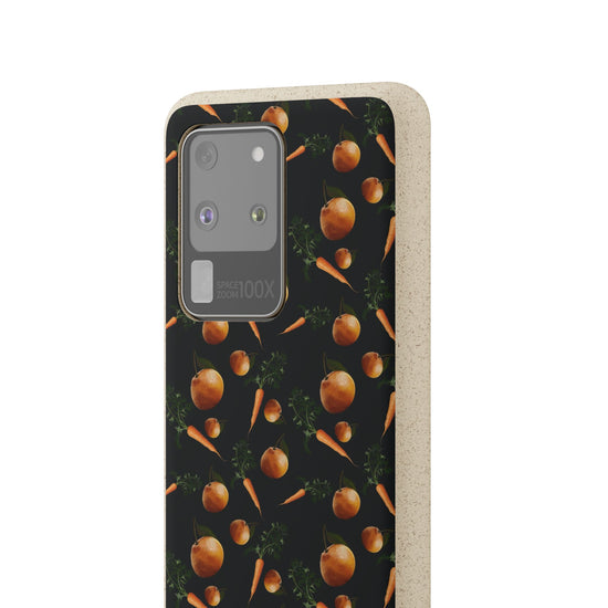 Biodegradable Orange and Carrot Pattern Phone Case
