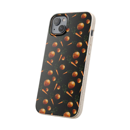 Biodegradable Orange and Carrot Pattern Phone Case