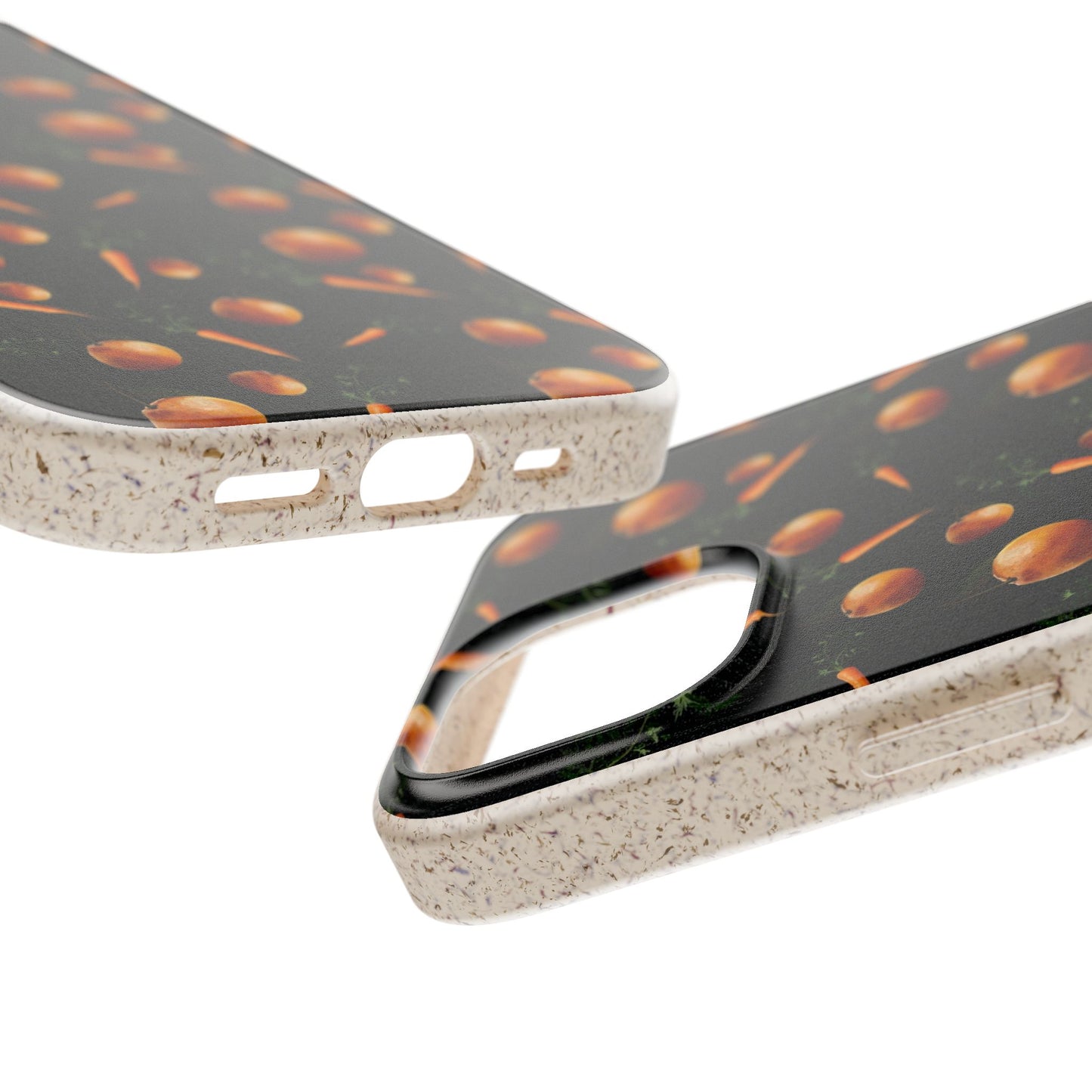 Biodegradable Orange and Carrot Pattern Phone Case