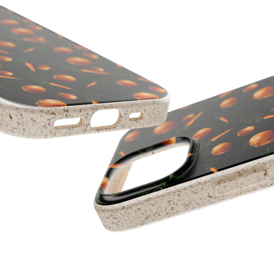 Biodegradable Orange and Carrot Pattern Phone Case