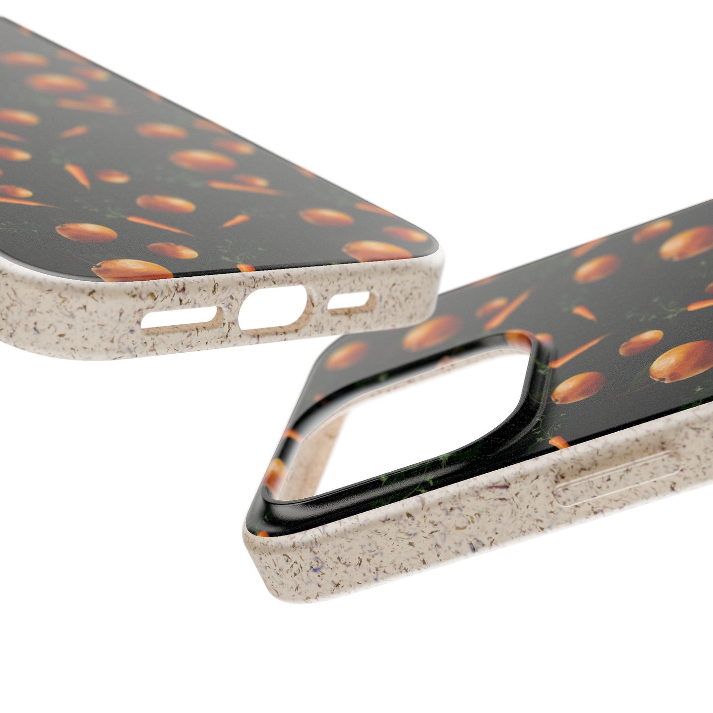 Biodegradable Orange and Carrot Pattern Phone Case