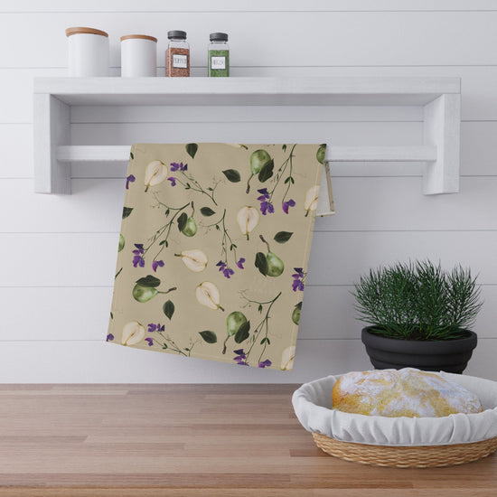Pear and Sweet-Pea Tea Towels