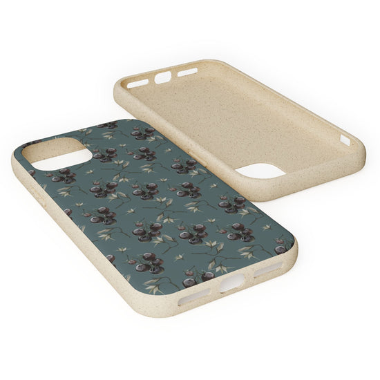Purple Tomato Pattern Biodegradable Phone Case