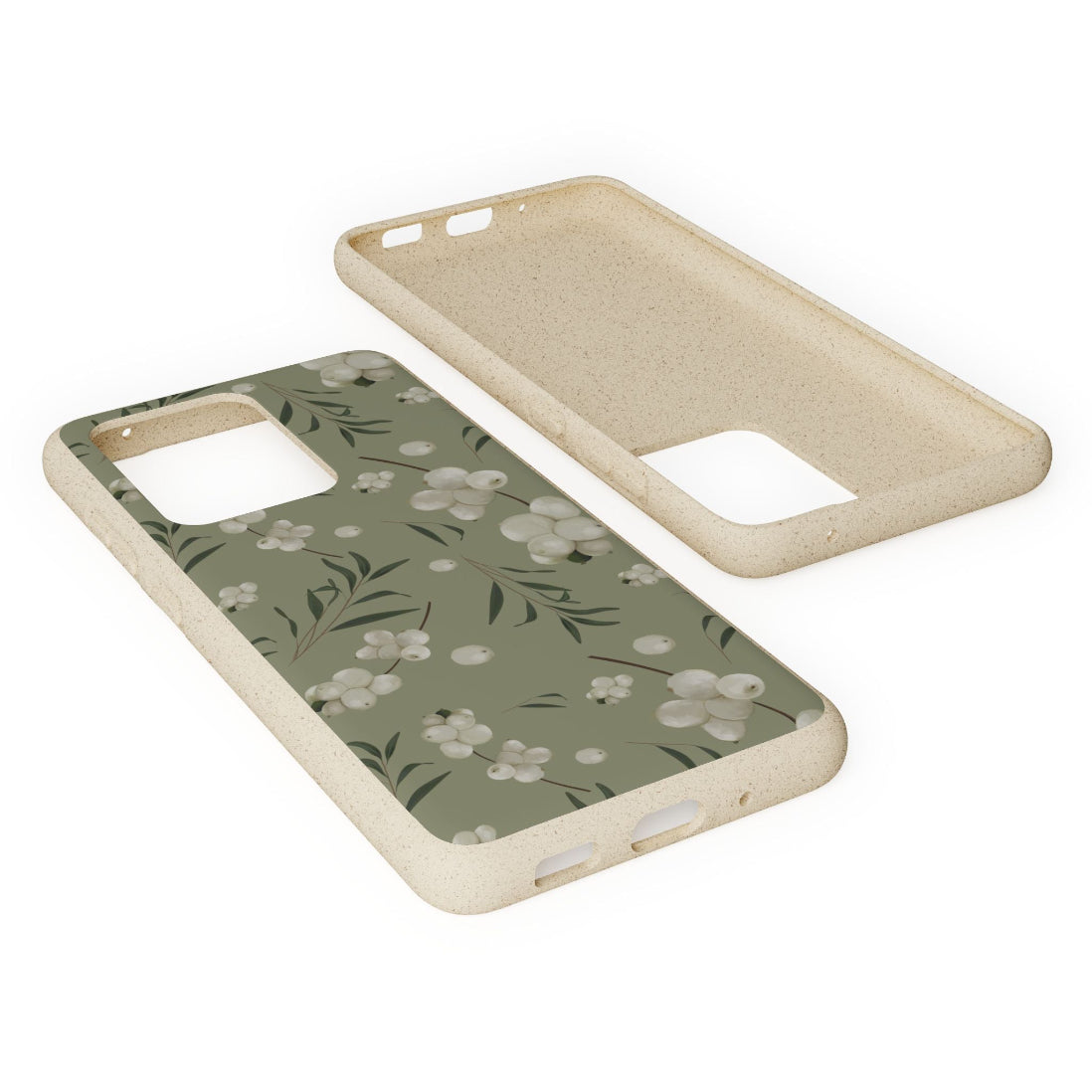 Biodegradable Snowberries and Willow Pattern Phone Case