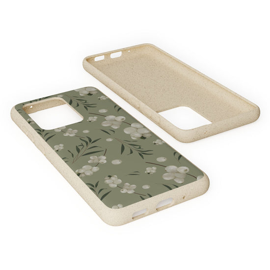 Biodegradable Snowberries and Willow Pattern Phone Case