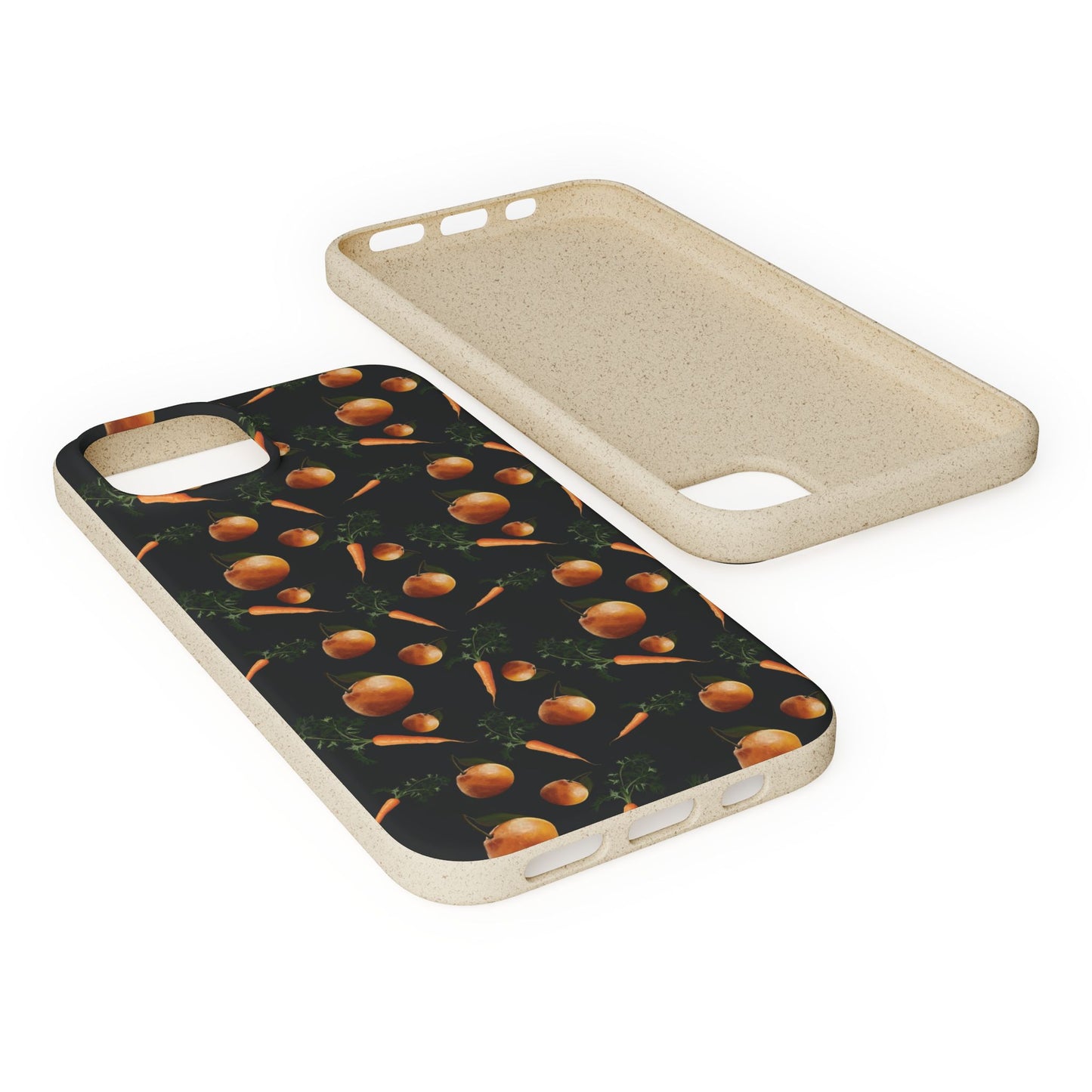 Biodegradable Orange and Carrot Pattern Phone Case