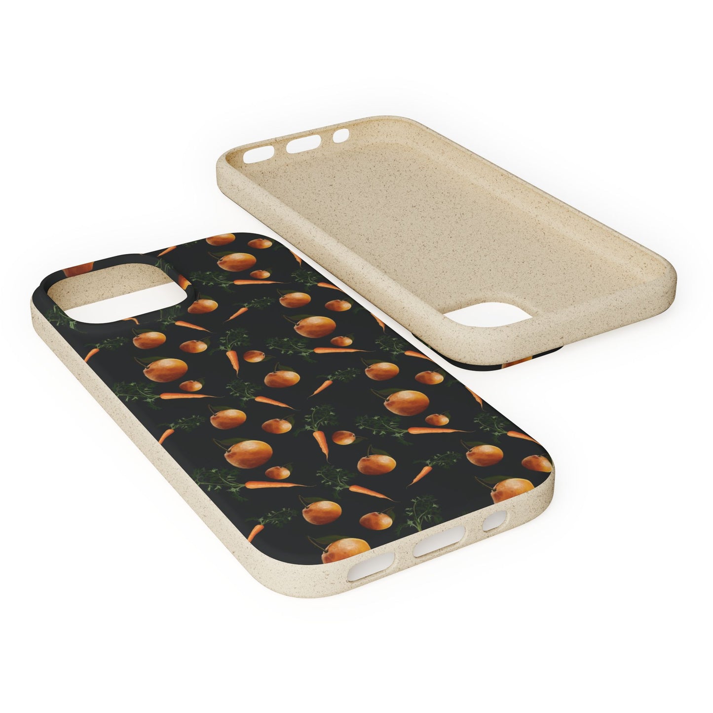 Biodegradable Orange and Carrot Pattern Phone Case