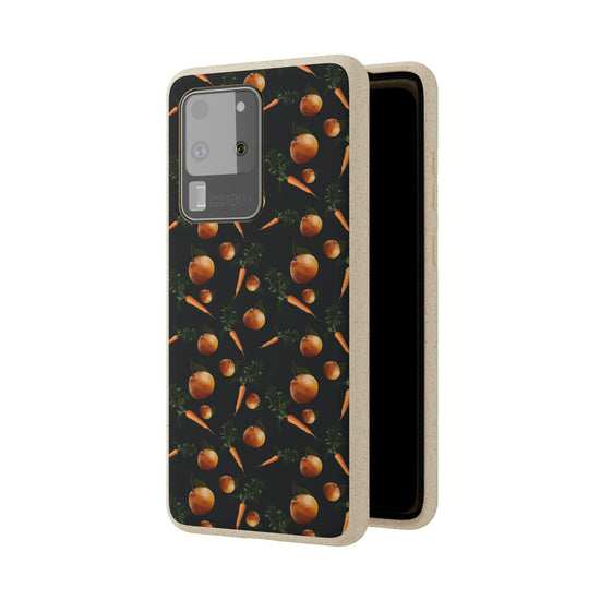 Biodegradable Orange and Carrot Pattern Phone Case