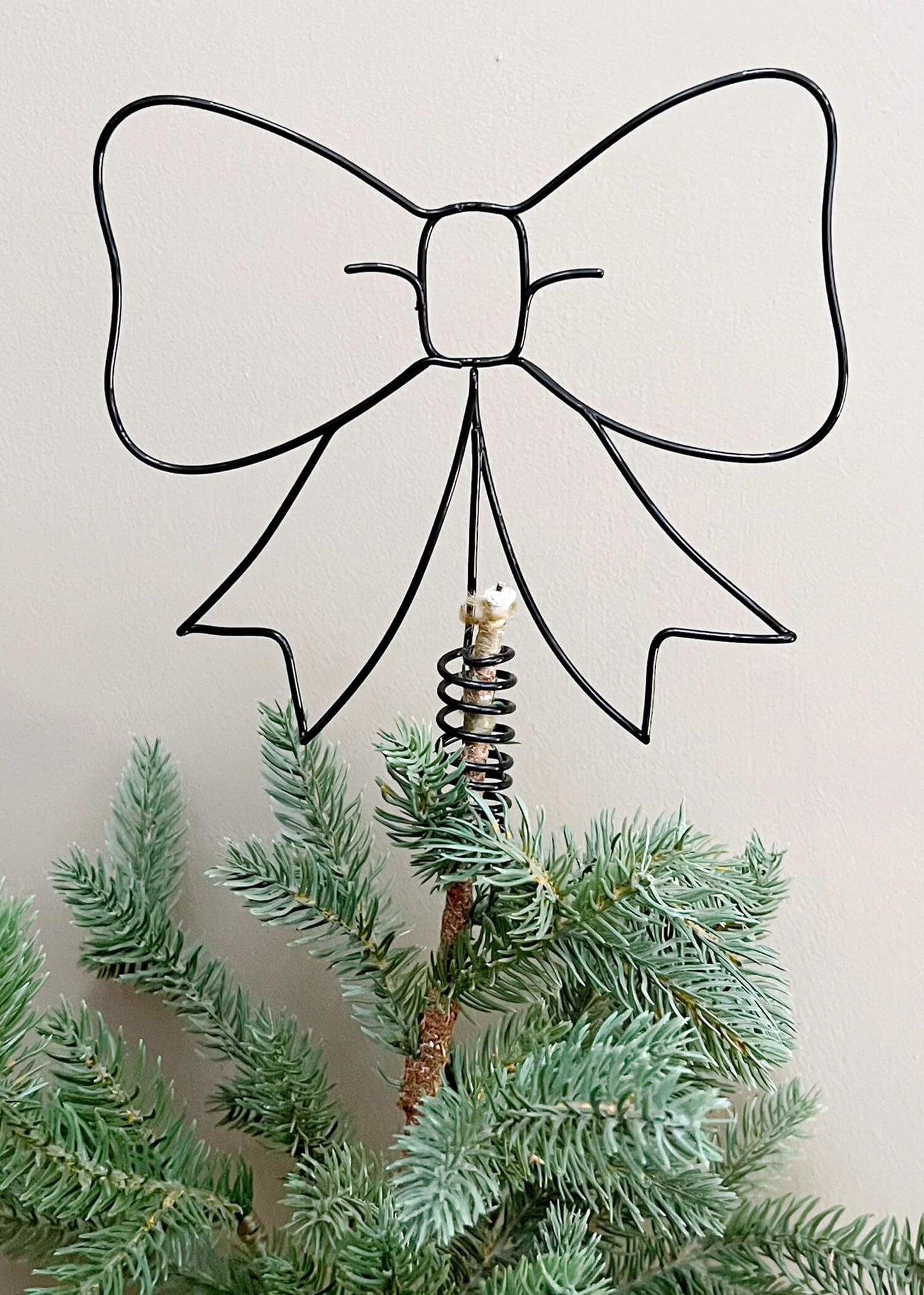 Wire Bow Tree Topper