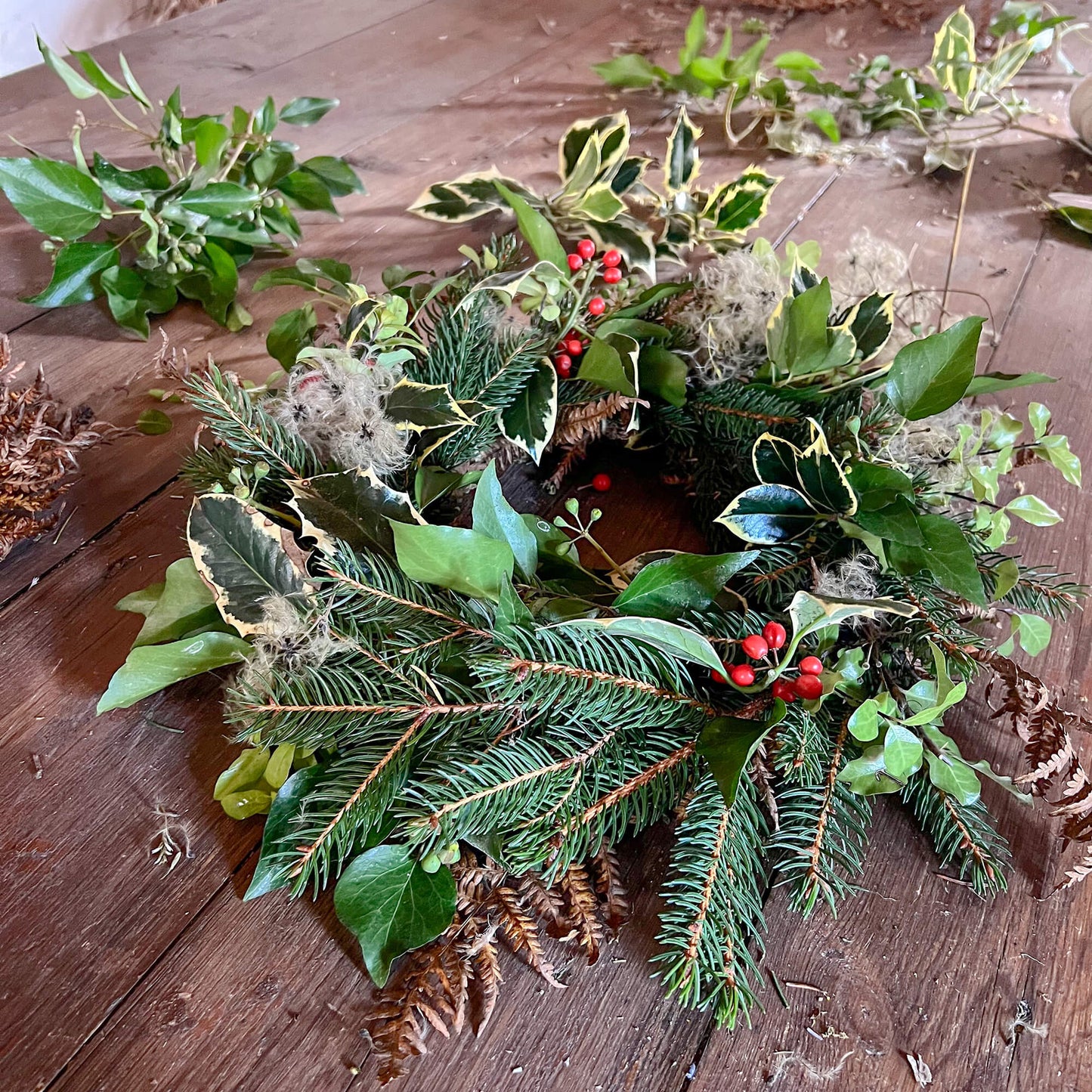 Fresh Christmas Wreath Making Kit