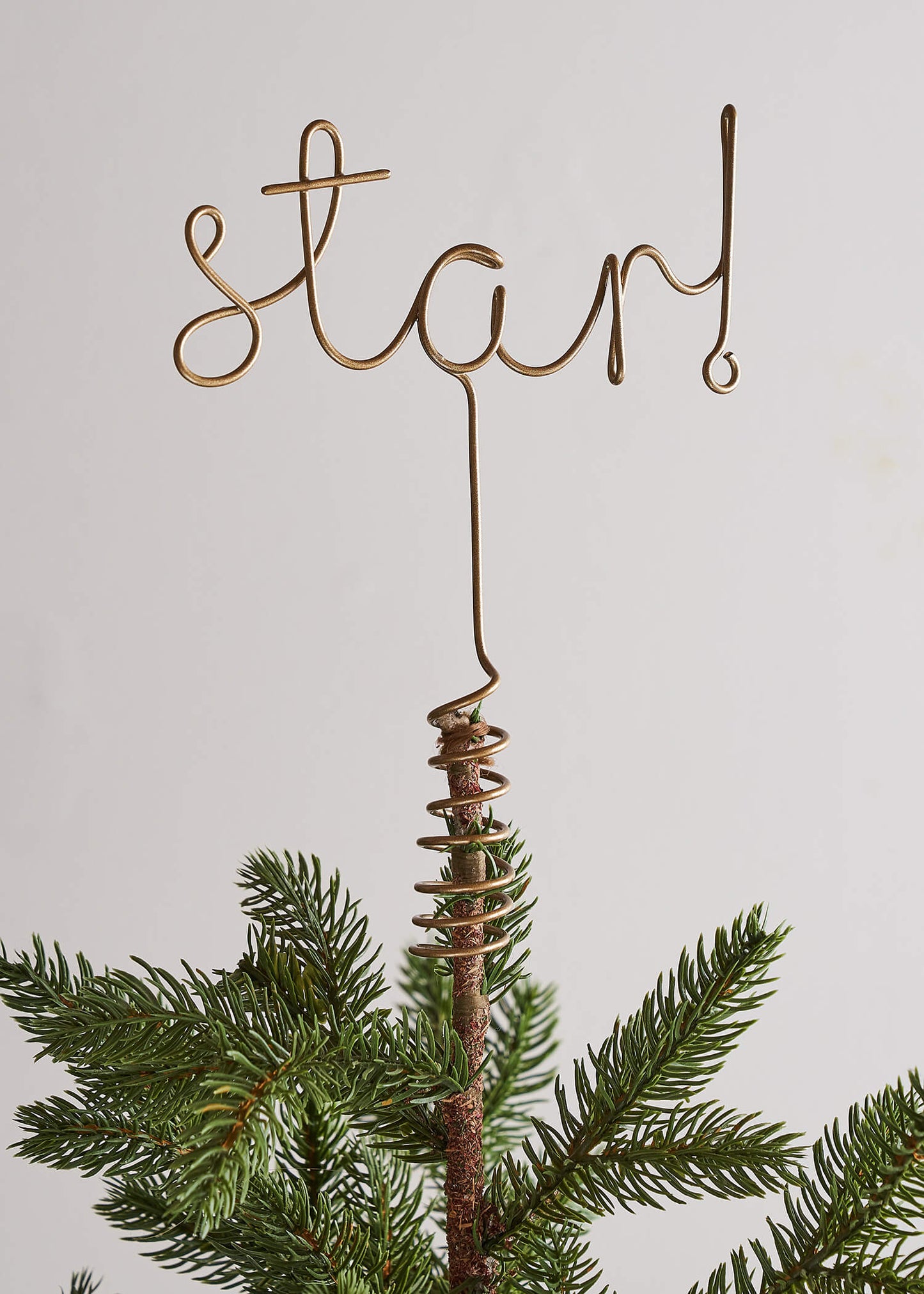 Wire star word tree topper
