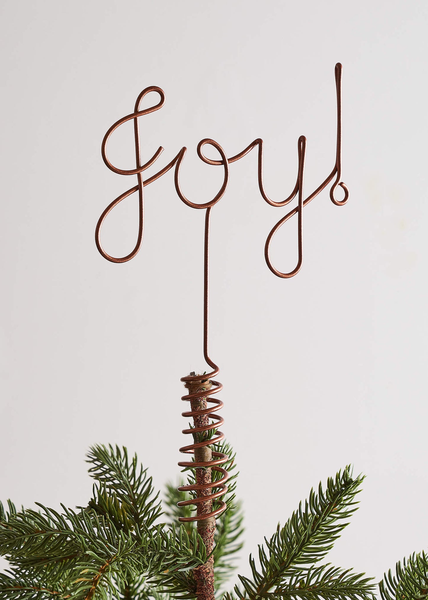 wire joy christmas tree topper