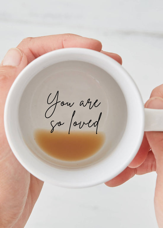 you are so loved hidden message mug