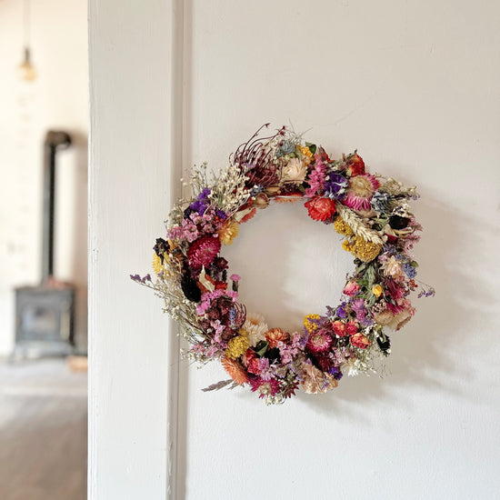 Colour Pop Dried Flower Wreath